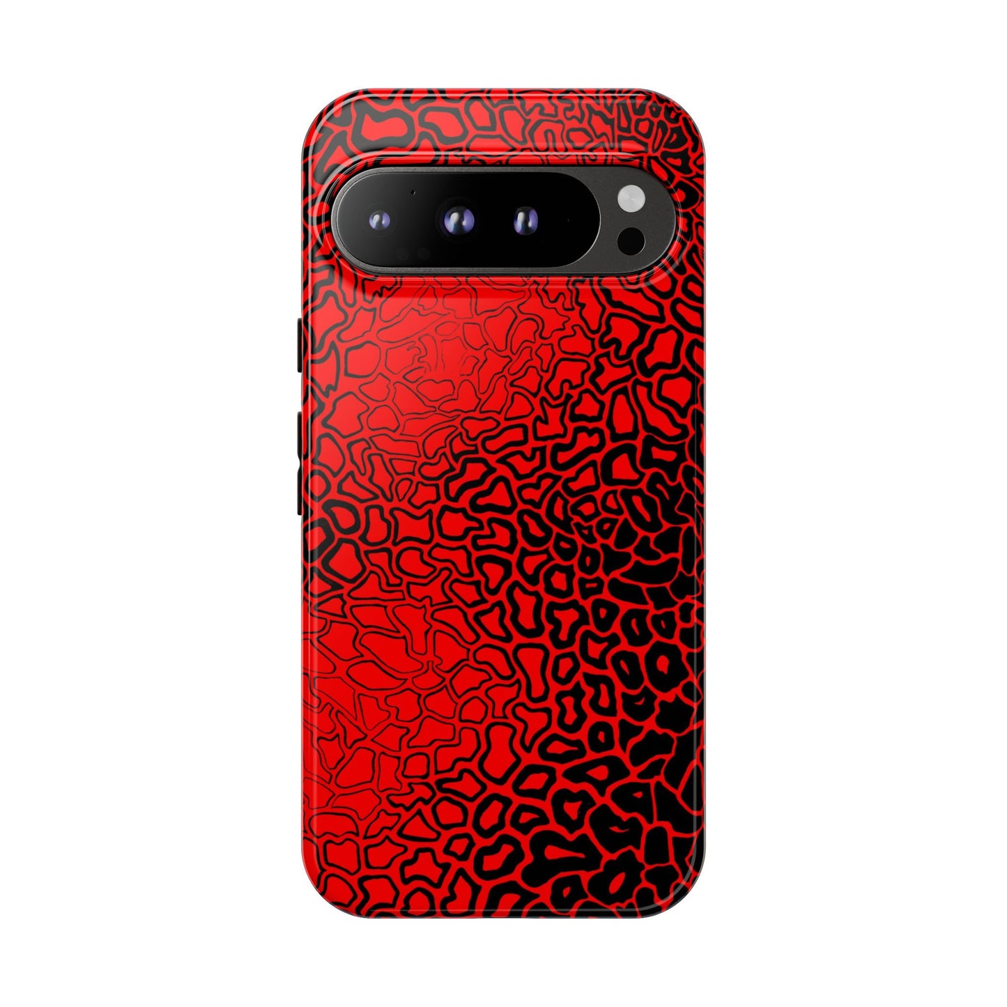 Pressure II Bold Phone Case - Tough Cases, Red Abstract Cell Phone Cover, Stylish Smartphone Protection, Unique Gift for Tech Lovers