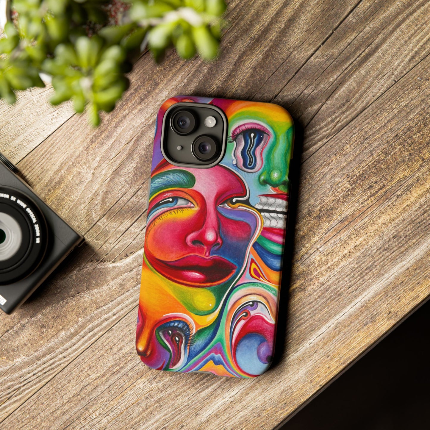 Melting ~ Trippy Phone Case Vibrant Art Phone Case | Colorful Abstract Design