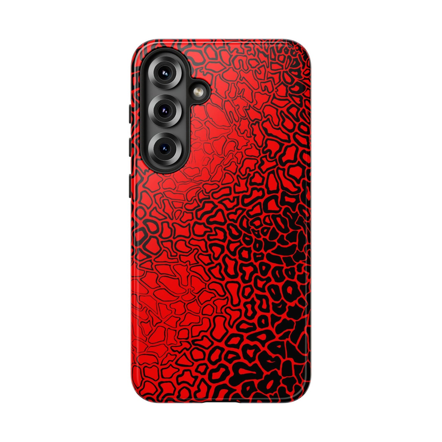 Pressure II Bold Phone Case - Tough Cases, Red Abstract Cell Phone Cover, Stylish Smartphone Protection, Unique Gift for Tech Lovers