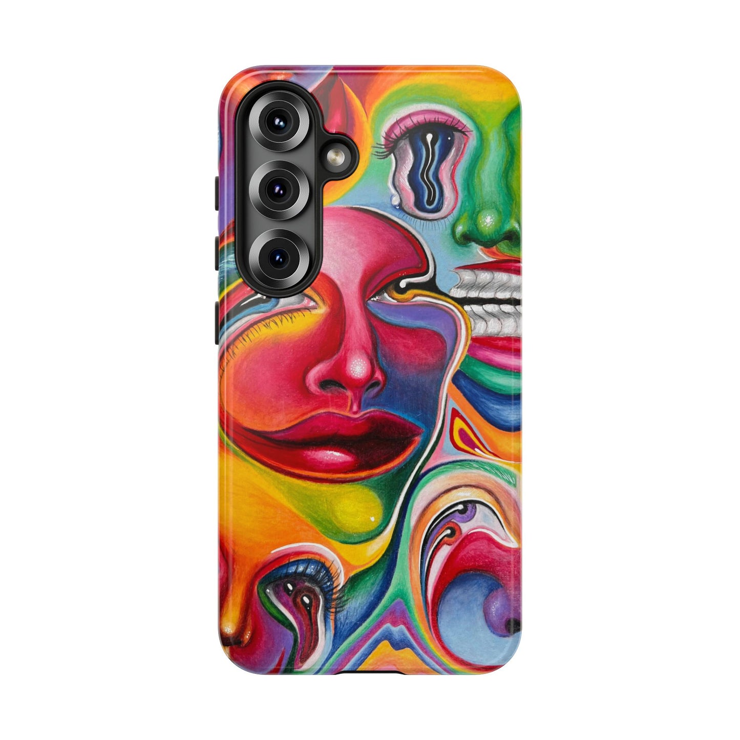 Melting ~ Trippy Phone Case Vibrant Art Phone Case | Colorful Abstract Design