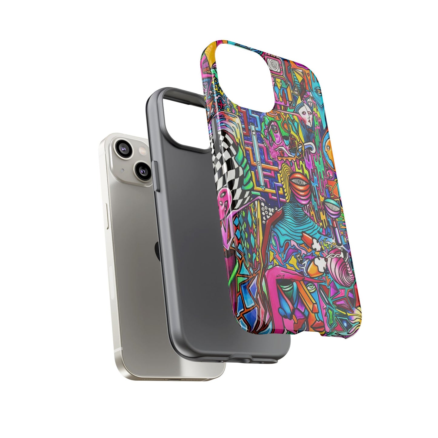 Dream World Vibrant Phone Case with Abstract Art | Tough Cases for Creative Souls, Colorful Accessories, Unique Gifts, Phone Protection, Artistic [...]
