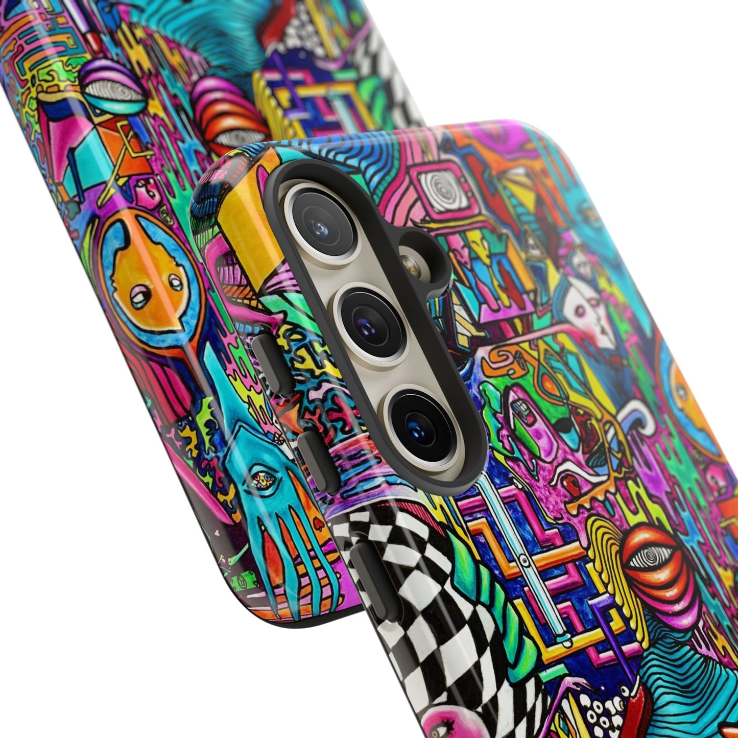 Dream World Vibrant Phone Case with Abstract Art | Tough Cases for Creative Souls, Colorful Accessories, Unique Gifts, Phone Protection, Artistic [...]