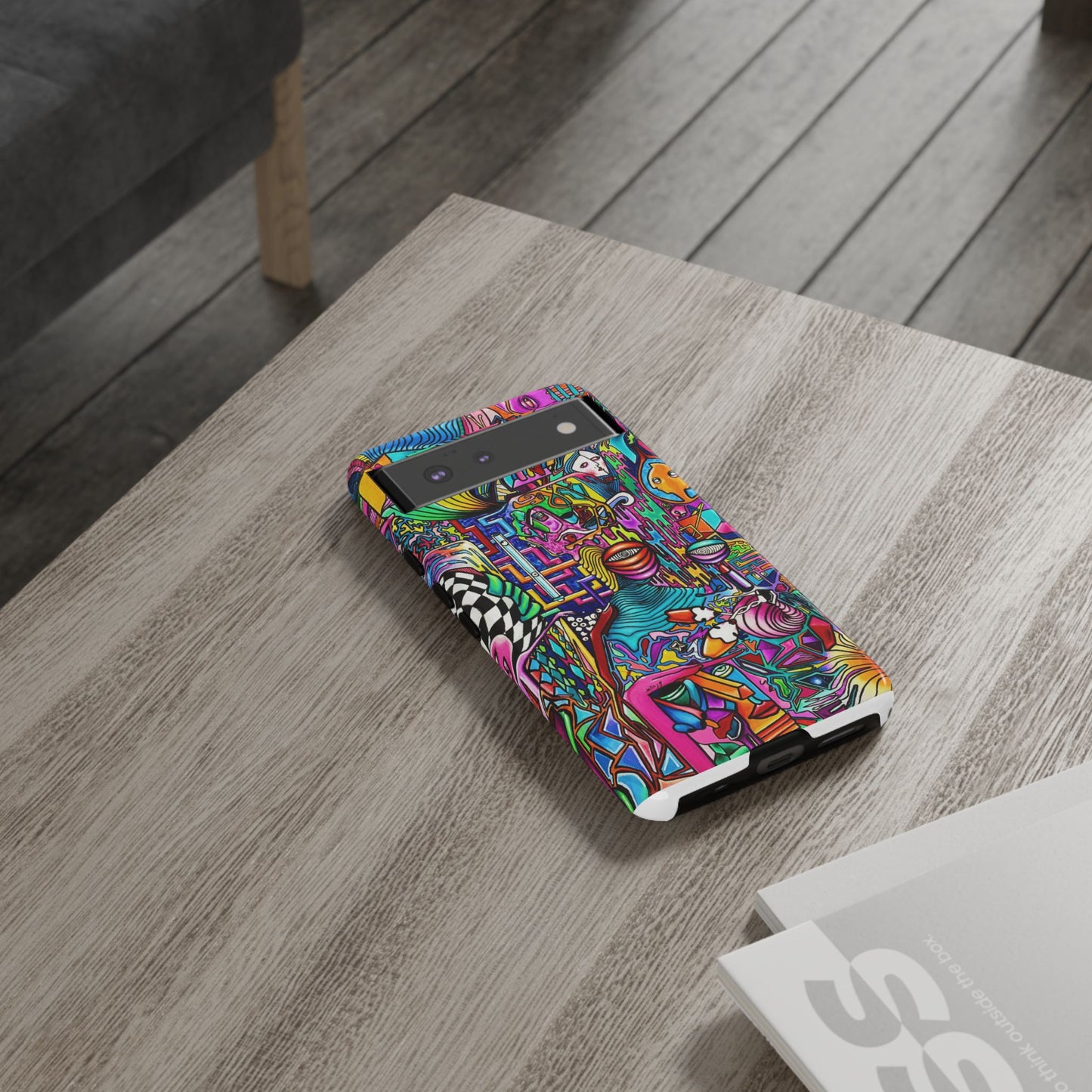 Dream World Vibrant Phone Case with Abstract Art | Tough Cases for Creative Souls, Colorful Accessories, Unique Gifts, Phone Protection, Artistic [...]