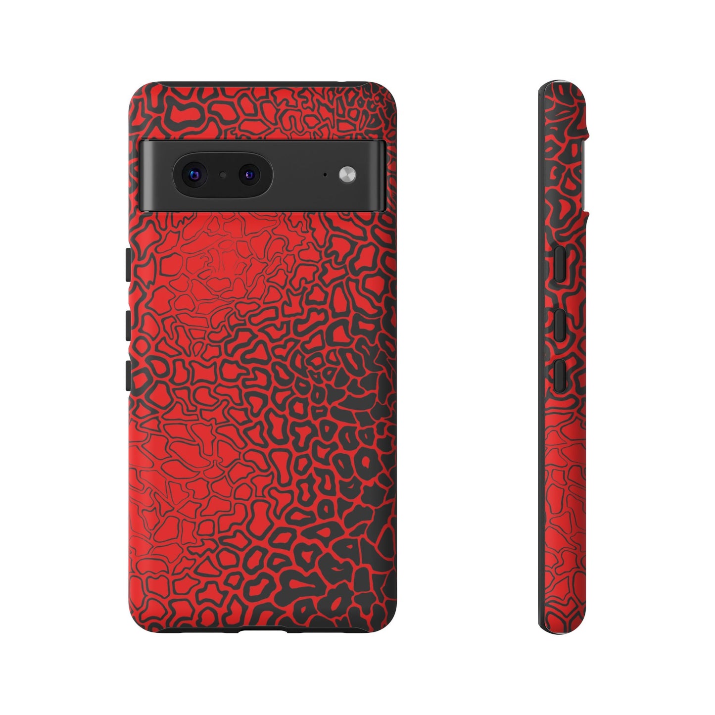 Pressure II Bold Phone Case - Tough Cases, Red Abstract Cell Phone Cover, Stylish Smartphone Protection, Unique Gift for Tech Lovers