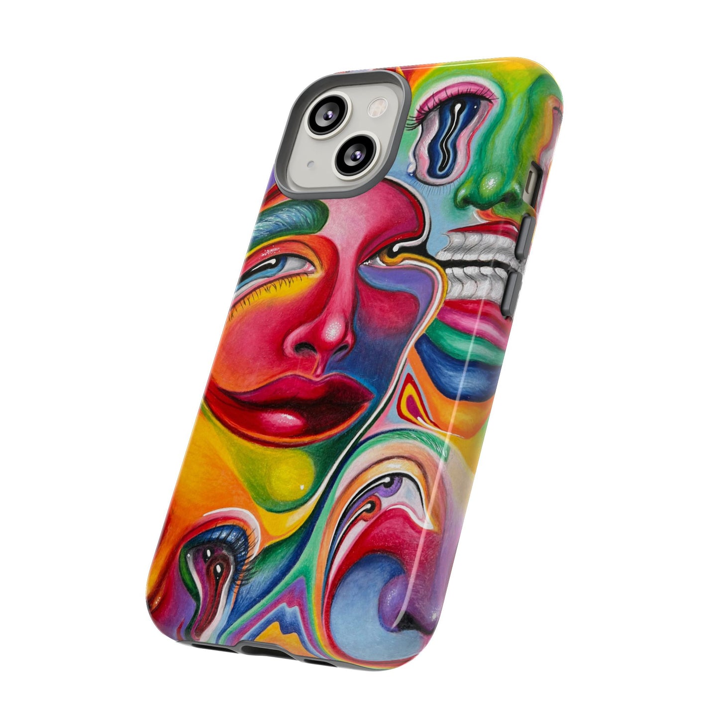Melting ~ Trippy Phone Case Vibrant Art Phone Case | Colorful Abstract Design