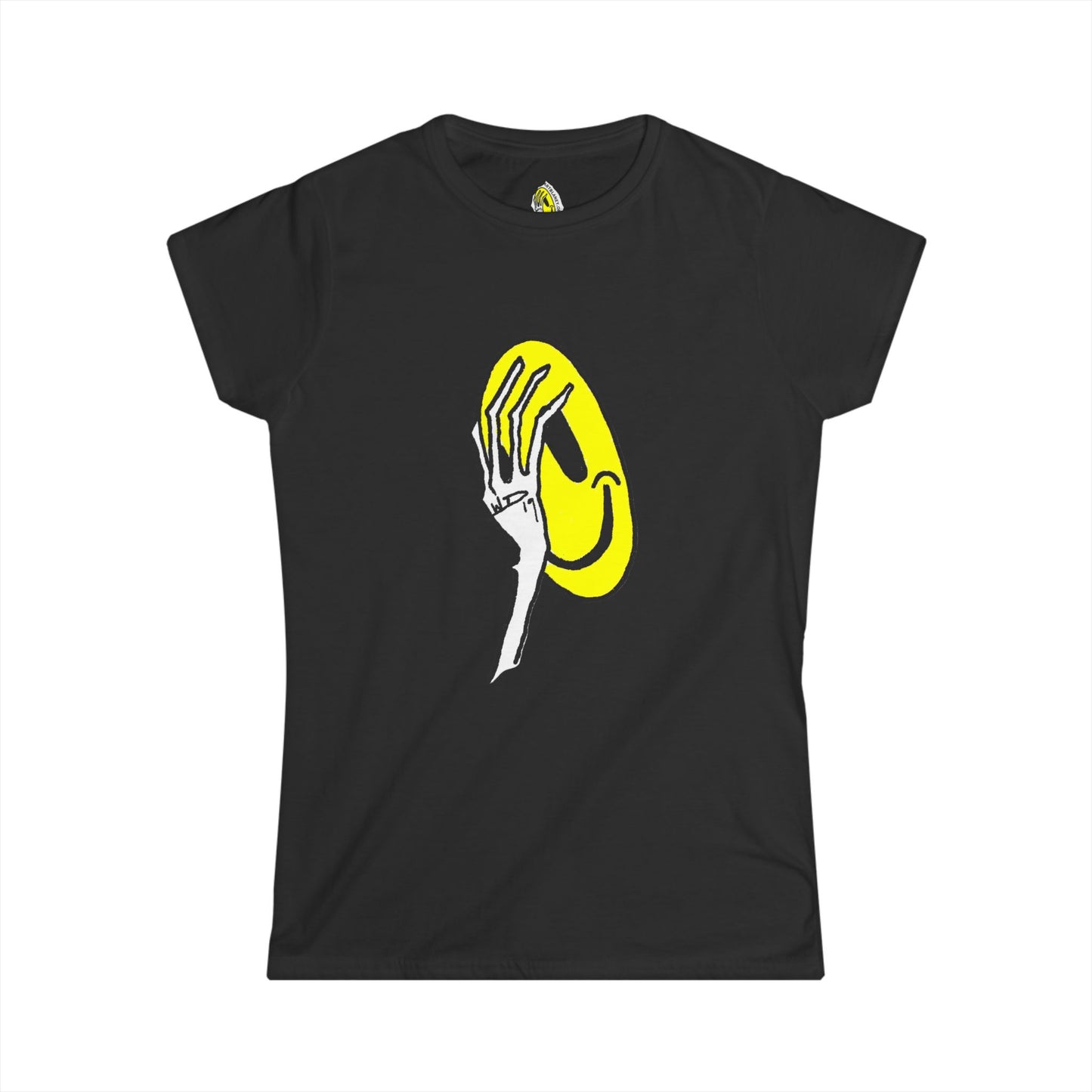 Mr. Smiley ~ Softstyle Tee for Women  by Art By Laney