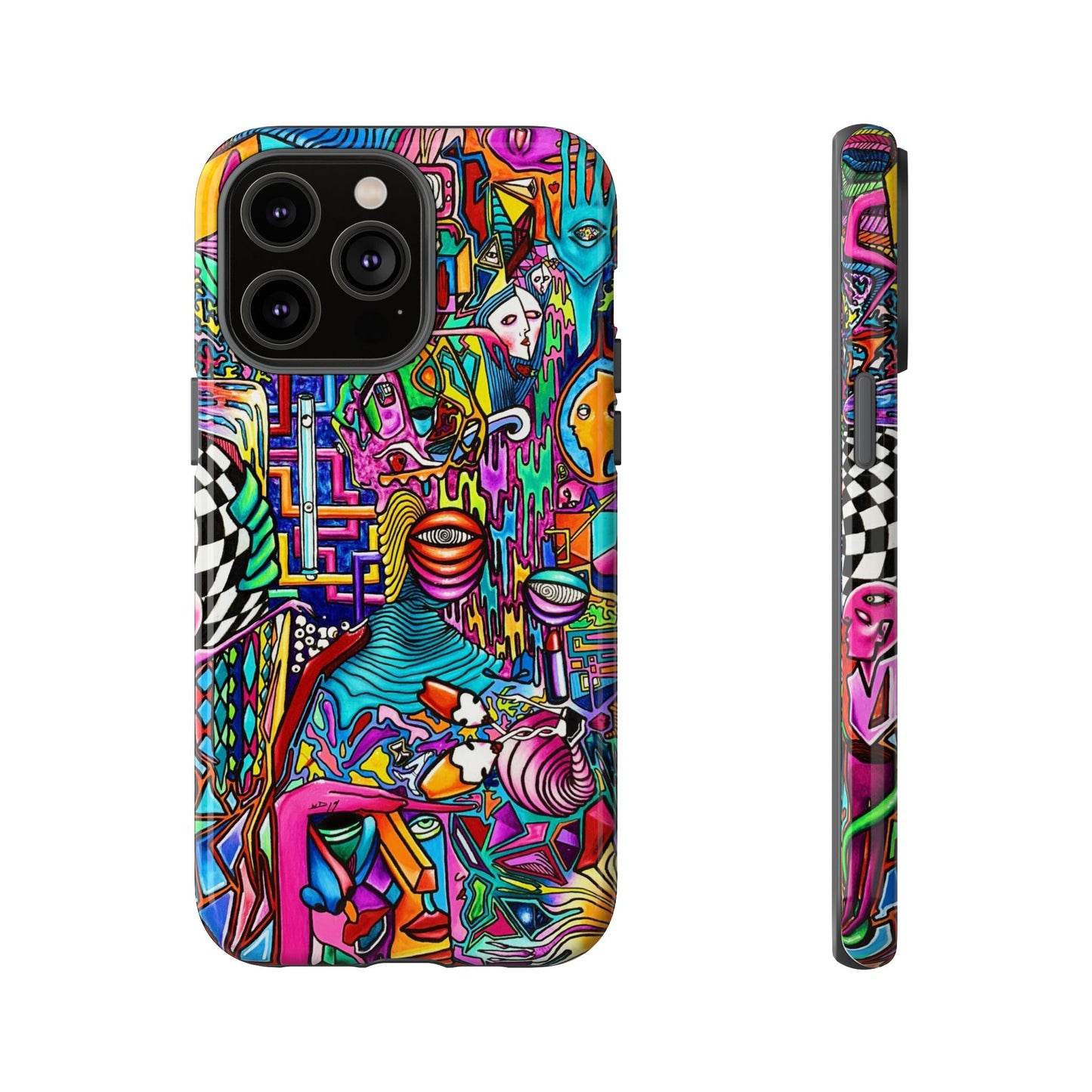 Dream World Vibrant Phone Case with Abstract Art | Tough Cases for Creative Souls, Colorful Accessories, Unique Gifts, Phone Protection, Artistic [...]