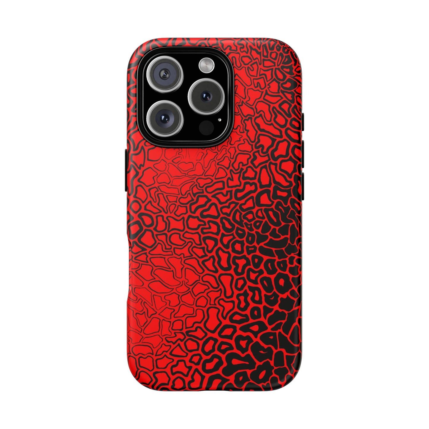 Pressure II Bold Phone Case - Tough Cases, Red Abstract Cell Phone Cover, Stylish Smartphone Protection, Unique Gift for Tech Lovers